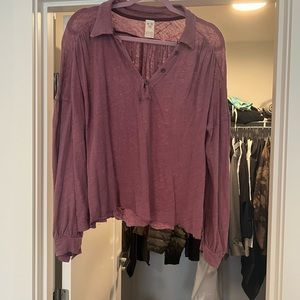 Free people cropped blouse